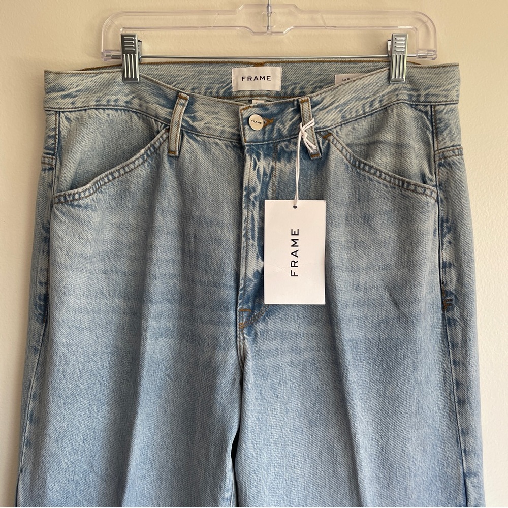 New Frame Le Baggy Palazzo jeans high rise wide leg revolve loose flare size 30 - Picture 4 of 16